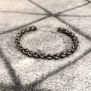 (SOLD) Metal braided bracelet